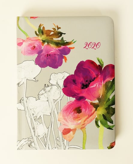 Kalendarz książkowy 2020, Flower Power - Akwarela kwiaty Albi