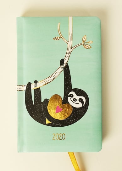 Kalendarz książkowy 2020, Funny animals, Leniwiec Albi