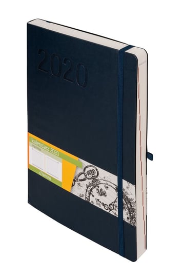 Kalendarz książkowy 2020, Impresja, B5, granatowy Antra