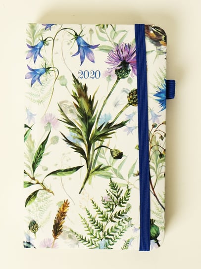 Kalendarz książkowy 2020, kraftowy, Kwiaty ALBI
