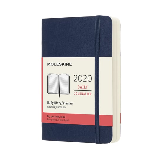 Kalendarz książkowy 2020, Moleskine, B7, sapphire blue 