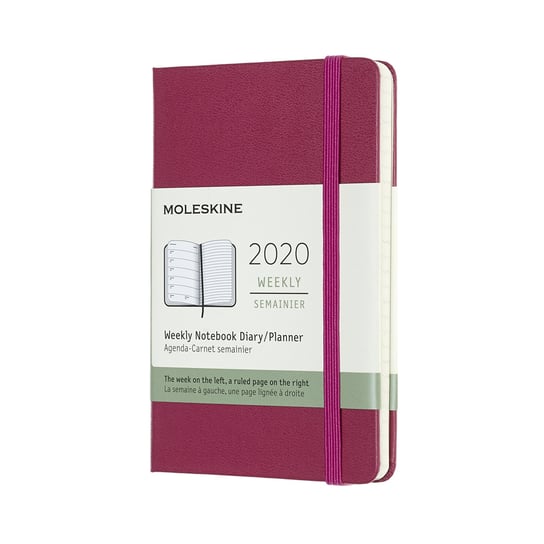 Kalendarz książkowy 2020, Moleskine, snappy pink 