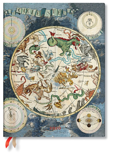 Kalendarz książkowy 2020, Ultra Vertical, Celestial Planisphere, Paperblanks Paperblanks