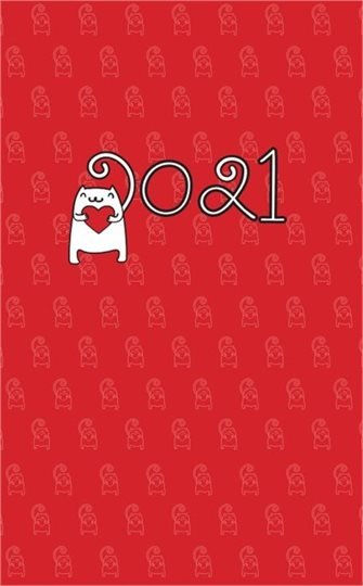 Kalendarz książkowy 2021, A6, DI2, Kot z sercem Albi
