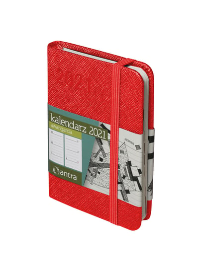 Kalendarz książkowy 2021, A7, Awangarda, czerwony Antra