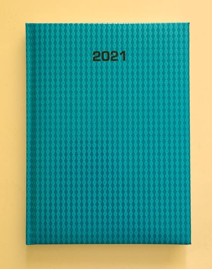 Kalendarz książkowy 2021, B5 tygodniowy, Hype, turkus Dazar