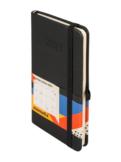 Kalendarz książkowy 2021, Memo, A6, czarny Antra