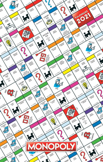 Kalendarz książkowy 2021, Monopoly biała Zielona Sowa
