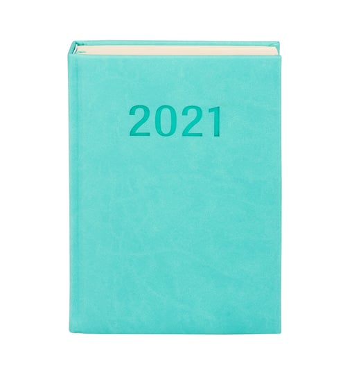 Kalendarz książkowy 2021, Vivella A5, DNS, turkusowy Antra