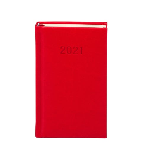 Kalendarz książkowy 2021, Vivella, A6, TDW, czerwony Antra