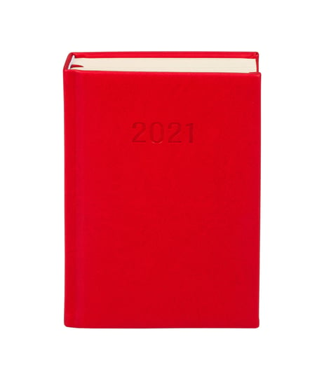 Kalendarz książkowy 2021, Vivella, B6, DNS, czerwony Antra