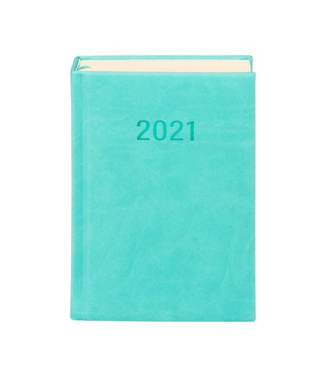 Kalendarz książkowy 2021, Vivella, B6, DNS, turkusowy Antra