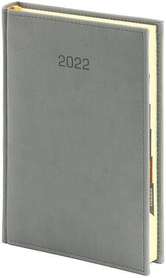 Kalendarz książkowy 2022, A5, Vivella, szary, z notesem WOKÓŁ NAS