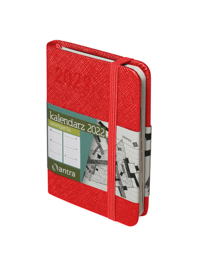 Kalendarz książkowy 2022, Awangarda, A7, czerwony Antra Ryszard Polubiec