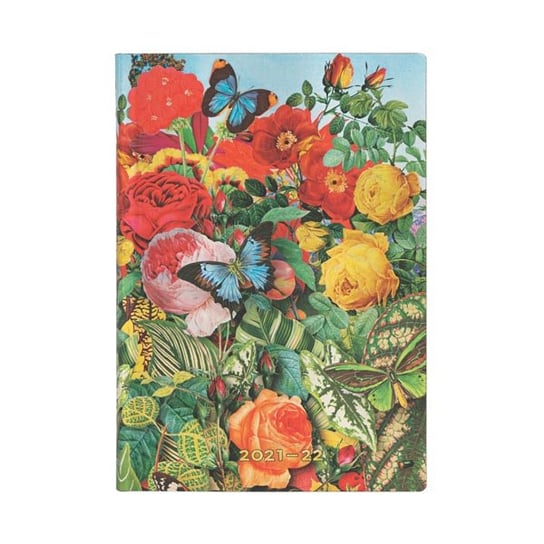 Kalendarz książkowy 2022 Butterfly Garden Midi HOR 18m Flexi Hartley&Marks Publishers Ltd