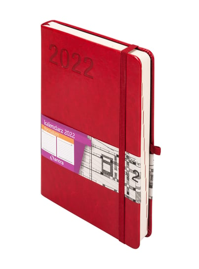 Kalendarz książkowy 2022, Formalizm A5,  czerwony DNS Antra Ryszard Polubiec