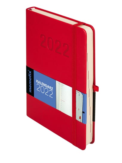 Kalendarz książkowy 2022, Memo, A5 DNS, czerwony Antra
