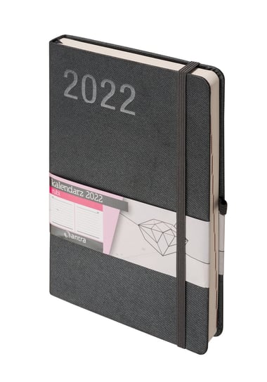 Kalendarz książkowy 2022, Rubi, A5, grafitowy Antra Ryszard Polubiec