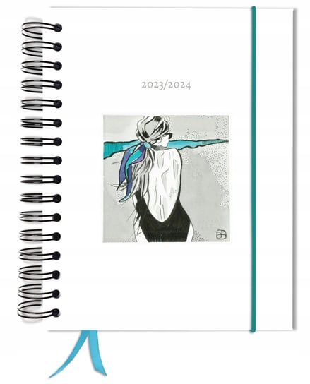 Kalendarz książkowy 2023/2024 dzienny B5 TaDaPlanner biznesowy biały TADAPLANNER