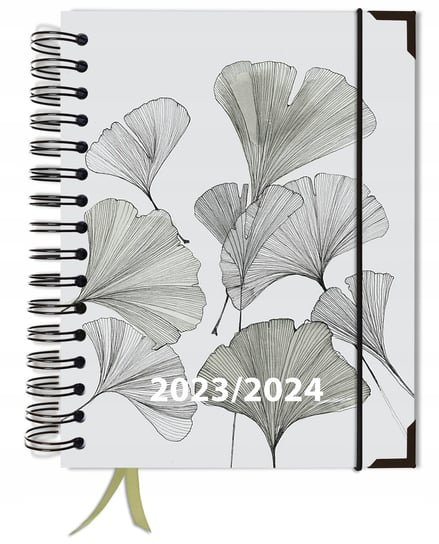 Kalendarz książkowy 2023/2024 dzienny B5 TaDaPlanner biznesowy  Czarny, Szary, Srebrny TADAPLANNER