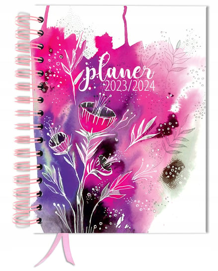 Kalendarz książkowy 2023/2024 dzienny B5 TaDaPlanner biznesowy różowy TADAPLANNER