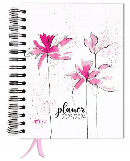 Kalendarz książkowy 2023/2024 dzienny B5 TaDaPlanner biznesowy  różowy TADAPLANNER