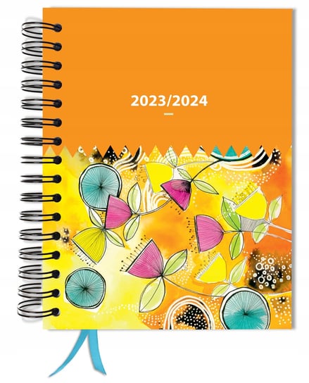 Kalendarz książkowy 2023/2024 dzienny B5 TaDaPlanner biznesowy żółty TADAPLANNER