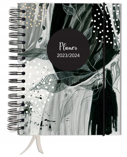 Kalendarz książkowy 2023/2024 dzienny B5 TaDaPlanner Czarny, Szary, Srebrny TADAPLANNER