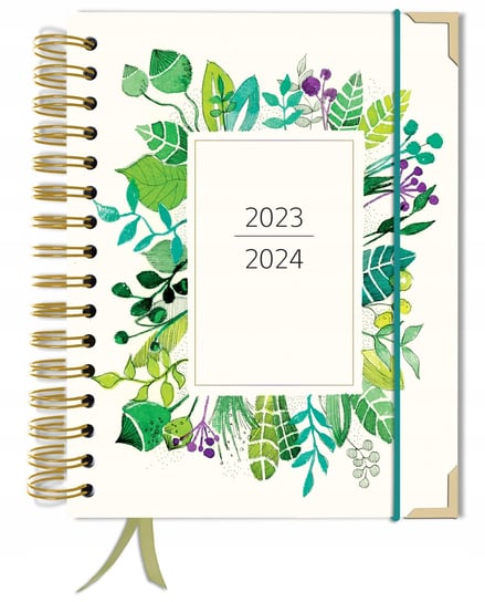 Kalendarz książkowy 2023/2024 dzienny B5 TaDaPlanner zielony TADAPLANNER