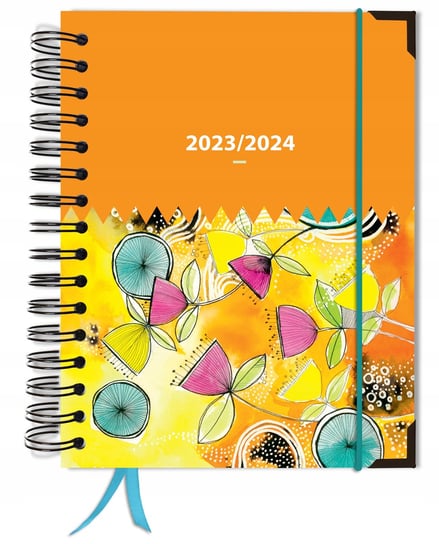 Kalendarz książkowy 2023/2024 dzienny B5 TaDaPlanner żółty TADAPLANNER