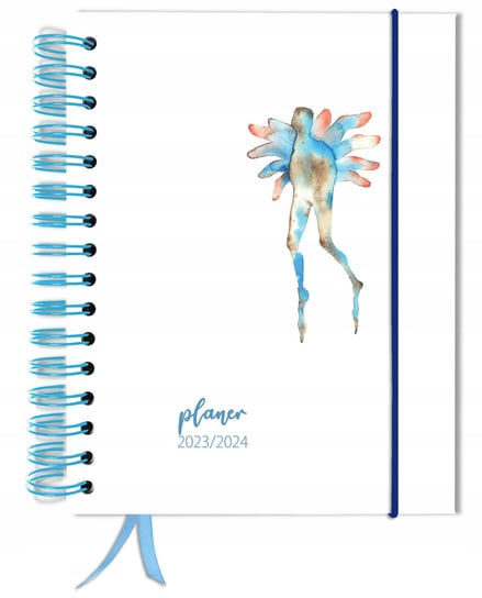 Kalendarz książkowy 2023/2024 tygodniowy B5 TaDaPlanner biznesowy niebieski TADAPLANNER