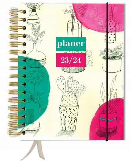 Kalendarz książkowy 2023/2024 tygodniowy B5 TaDaPlanner różowy TADAPLANNER