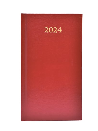 Kalendarz książkowy 2024 A6 Artsezon bordowy Artsezon