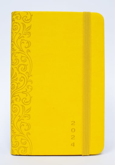 Kalendarz książkowy 2024 A6 Artsezon vivella żółty Artsezon