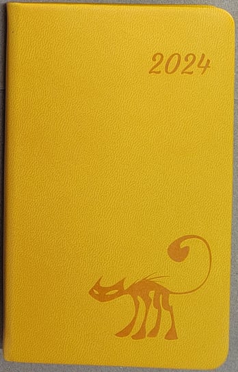 Kalendarz książkowy 2024 Artsezon tafelek żółty Artsezon