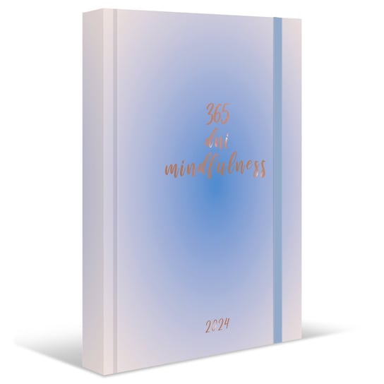 Kalendarz książkowy 2024 B5 Eurograf 365 Dni Mindfulness niebieski Eurograf