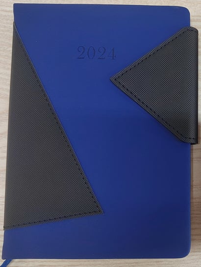 Kalendarz książkowy 2024 B6 Artsezon trójkąty niebieski Artsezon