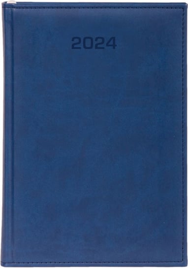 Kalendarz książkowy 2024 dzienny A4 Dazar granatowy Dazar