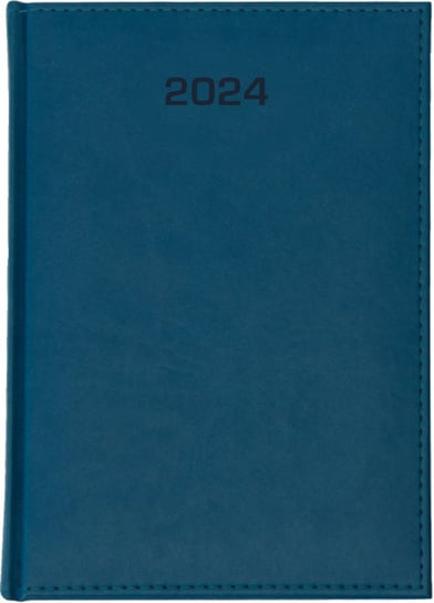 Kalendarz książkowy 2024 dzienny A4 Dazar Niebieski Dazar