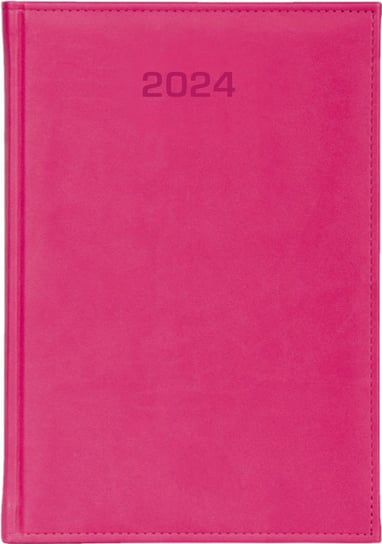 Kalendarz książkowy 2024 dzienny A4 Vivella różowy Dazar