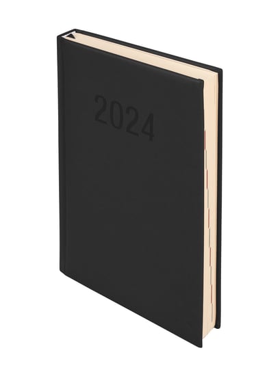 Kalendarz książkowy 2024 dzienny A5 Antra Vivella czarny Antra