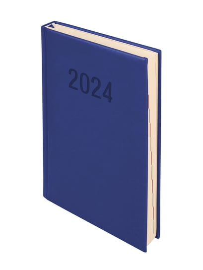 Kalendarz książkowy 2024 dzienny A5 Antra Vivella granatowy Antra