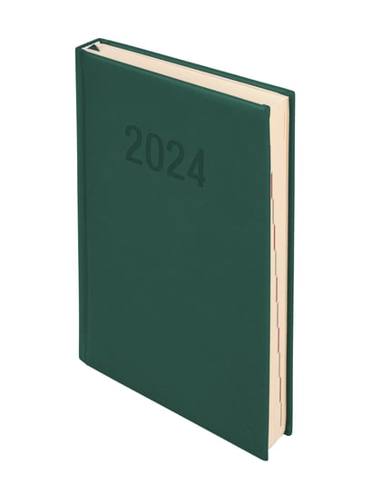 Kalendarz książkowy 2024 dzienny A5 Antra Vivella Zielony Antra