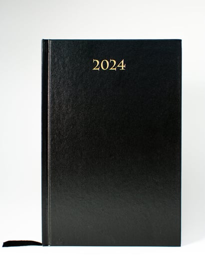 Kalendarz książkowy 2024 dzienny A5 Artsezon Divas Czarny Artsezon