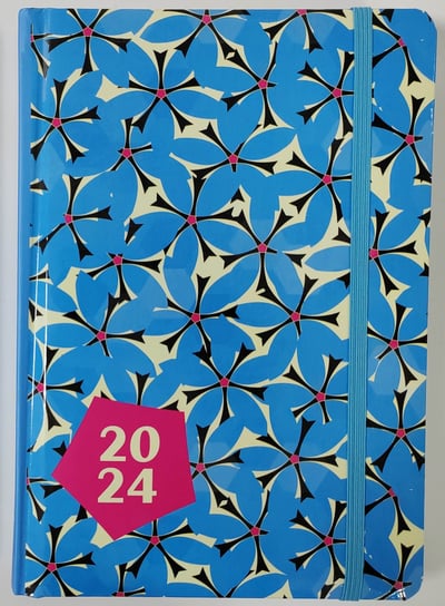 Kalendarz książkowy 2024 dzienny A5 Artsezon kwiatki Artsezon