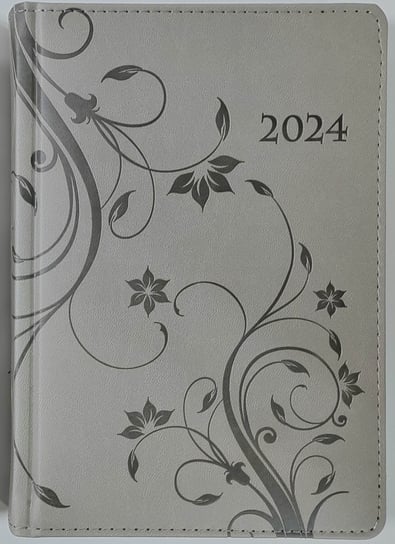 Kalendarz książkowy 2024 dzienny A5 Artsezon vivella kwiaty szary Artsezon