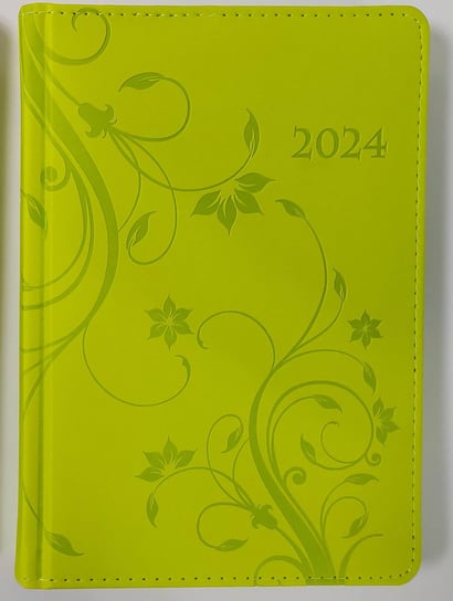 Kalendarz książkowy 2024 dzienny A5 Artsezon vivella kwiaty zielony Artsezon