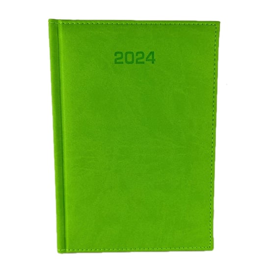 Kalendarz książkowy 2024 dzienny A5 Dazar Trawiasty zielony Dazar