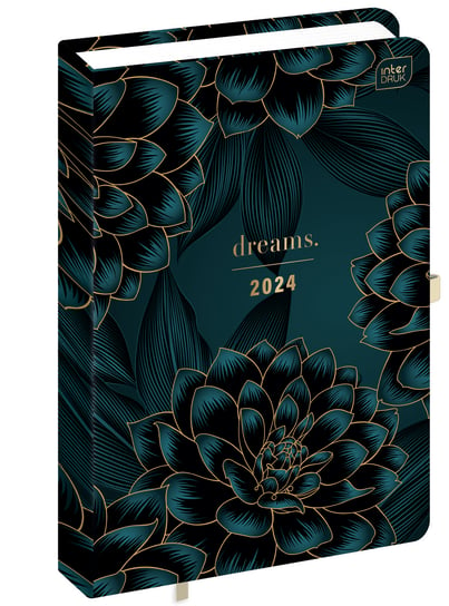 Kalendarz książkowy 2024 dzienny A5 Interdruk 384 Dreams Metallic Interdruk