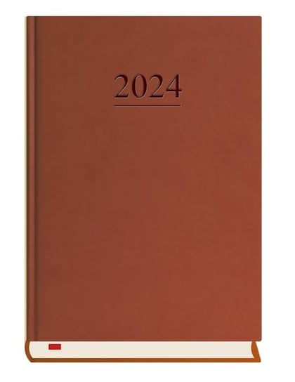 Kalendarz książkowy 2024 dzienny A5 Michalczyk i Prokop menadżera ciemny brąz MICHALCZYK i PROKOP